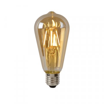 Лампа светодиодная Lucide E27 5W 2700K янтарная 49068/05/62