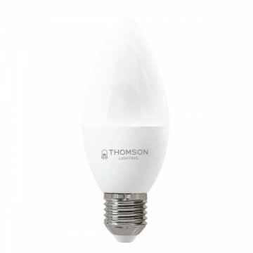 Лампа светодиодная Thomson E27 6W 3000K свеча матовая TH-B2357