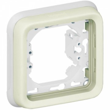 Рамка 1-постовая Legrand Plexo с суппортом белая 069692