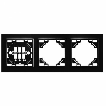 Рамка 3-постовая Stekker Эрна черный PFR00-9003-03 39484
