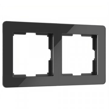 Рамка Werkel Acrylic на 2 поста черный W0022708 4690389184857