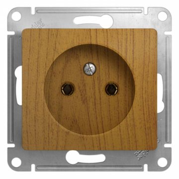 Розетка 2К Schneider Electric Glossa 16A 250V дуб GSL000541