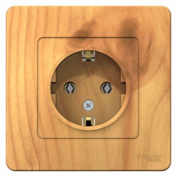 Розетка 2К+З Schneider Electric Blanca 16A 250V ясень BLNRS001015