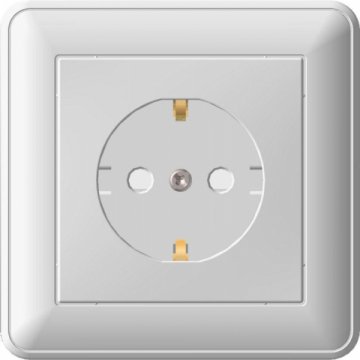 Розетка 2К+З Schneider Electric W59 16A 250V со шторками белая RS16-152-18