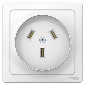 Розетка силовая 2К+З Schneider Electric Blanca 16A 250V белая BLNSR003231
