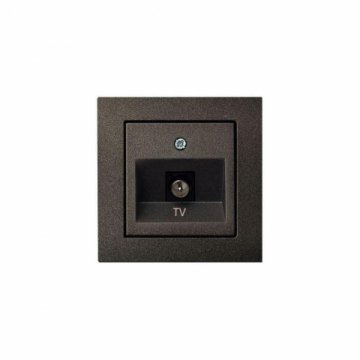 Розетка TV оконечная Liregus Epsilon антрацит 28-112