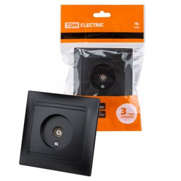 Розетка TV TDM Electric Лама графит SQ1815-0617
