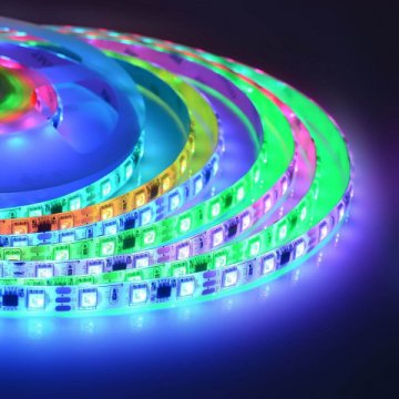 Светодиодная влагозащищенная лента Apeyron 14,4W/m 60LED/m 5050SMD разноцветная 5M 00-12