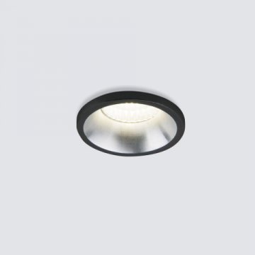 Встраиваемый светодиодный светильник Elektrostandard 15269/LED черный/сатин никель a056019