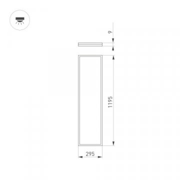Встраиваемая светодиодная панель Arlight DL-Intenso-S300x1200-40W White6000 036237