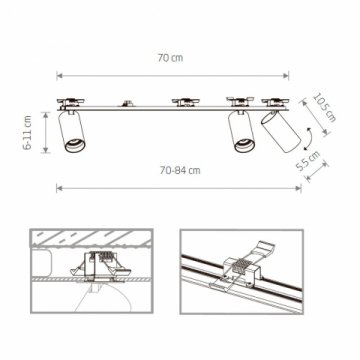 Встраиваемый спот Nowodvorski Mono Surface 7835