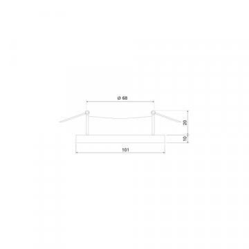 Встраиваемый светильник Elektrostandard 124 MR16 черный/серебро a053358