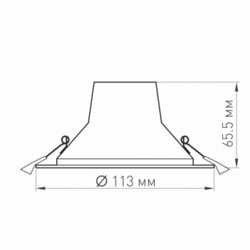 Встраиваемый светодиодный светильник Arlight LTD-Legend-R115-10W Warm3000 027317(1)