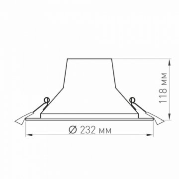 Встраиваемый светодиодный светильник Arlight LTD-Legend-R230-35W Day4000 027319(1)