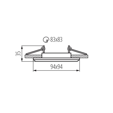 Точечный светильник Kanlux ALREN DTL-W 26753