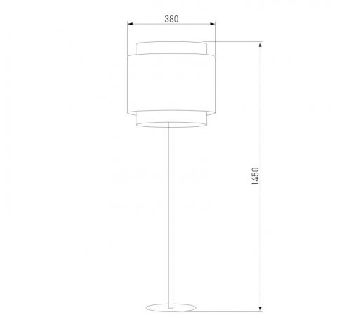 Торшер TK Lighting 5566 Boho White
