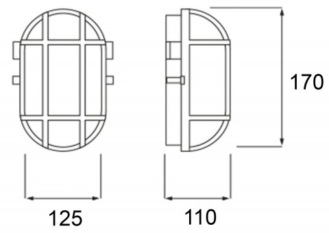 Уличный настенный светильник Deko-Light Syrma Oval Grey 401013