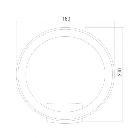 Уличный настенный светодиодный светильник Elektrostandard Ring 1710 Techno Led серый a054932