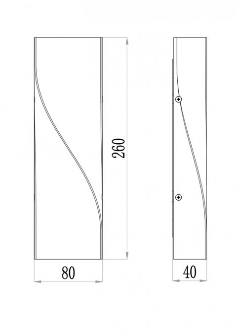 Уличный настенный светодиодный светильник Maytoni Twist O040WL-L11B3K
