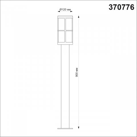 Уличный светильник Novotech Street Zebra 370776