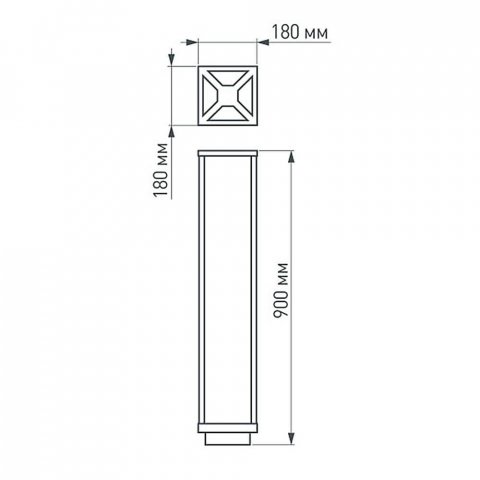 Уличный светодиодный светильник Arlight LGD-Path-Cub-H900B-12W Warm White 021805