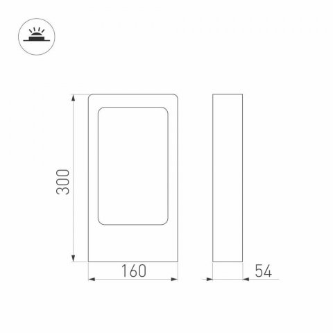 Уличный светодиодный светильник Arlight LGD-PATH-FRAME-H300-7W Warm3000 021928(1)