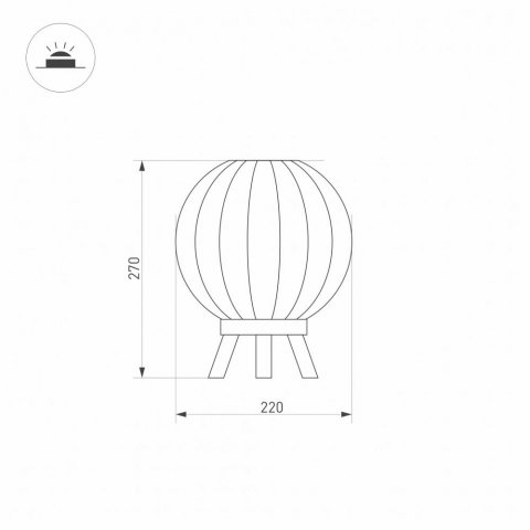 Уличный светодиодный светильник Arlight LGD-Pearl-Tab-7W Warm3000 029974