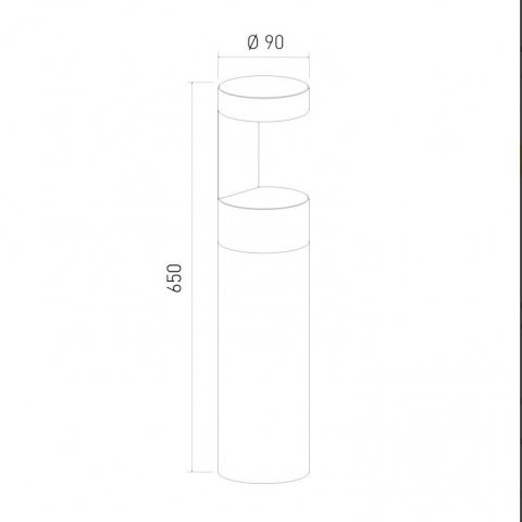 Уличный светодиодный светильник Elektrostandard Nimbus 35126/F черный a055641