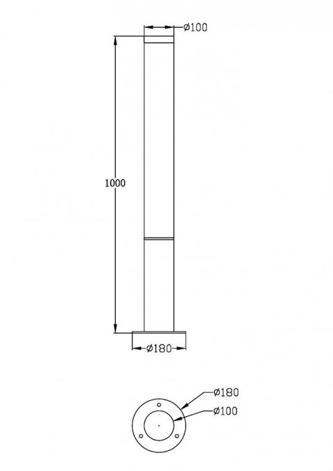 Уличный светодиодный светильник Maytoni Ginza O041FL-L30B3K