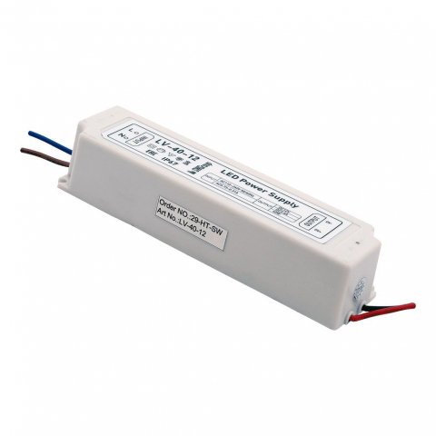 Блок питания SWG 12V 40W IP67 3A LV-40-12 000274