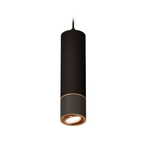 Комплект подвесного светильника Ambrella light Techno Spot XP7402050 SBK/PYG черный песок/золото желтое полированне (A2311,C7456,A2072,C7402,N7004)