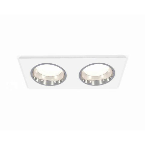 Комплект встраиваемого светильника Ambrella light Techno Spot XC6525003 SWH/PSL белый песок/серебро полированное (C6525, N6112)