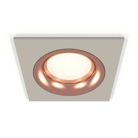 Комплект встраиваемого светильника Ambrella light Techno Spot XC7633006 SGR/PPG серый песок/золото розовое полированное (C7633, N7015)