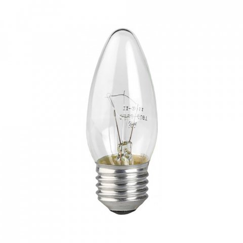 Лампа накаливания ЭРА E27 40W 2700K прозрачная ДС 40-230-E27-CL Б0039128