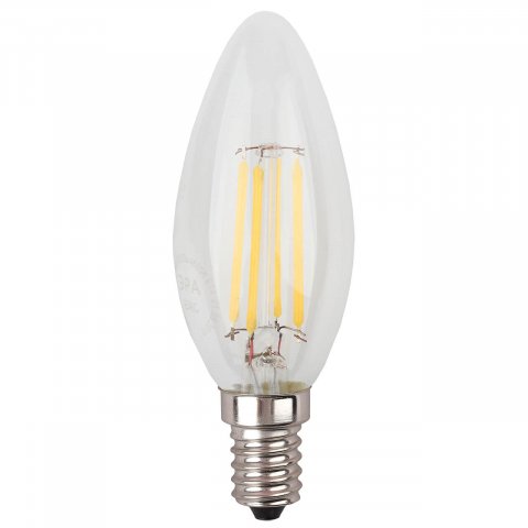 Лампа светодиодная филаментная ЭРА E14 11W 2700K прозрачная F-LED B35-11w-827-E14 Б0046985