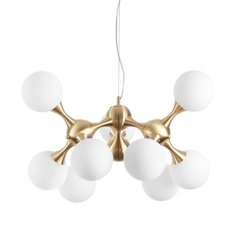 Подвесная люстра Ideal Lux Nodi SP9 Ottone Satinato 241036
