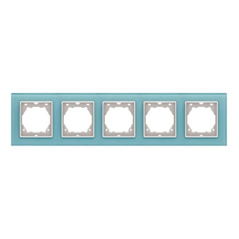 Рамка 5-постовая Vesta-Electric Exclusive Blue голубой FRM050503SIN