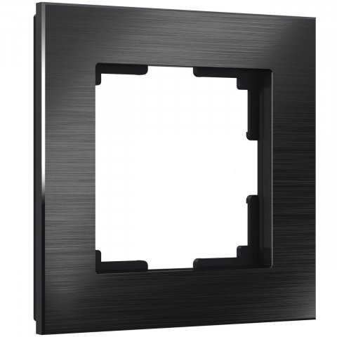 Рамка Werkel Aluminium на 1 пост черный алюминий W0011708 4690389157981