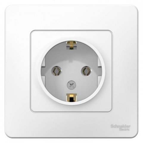 Розетка 2К+З Schneider Electric Blanca 16A 250V белая BLNRS001011