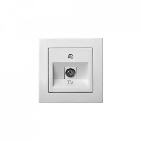 Розетка TV оконечная Liregus Epsilon белый 28-022