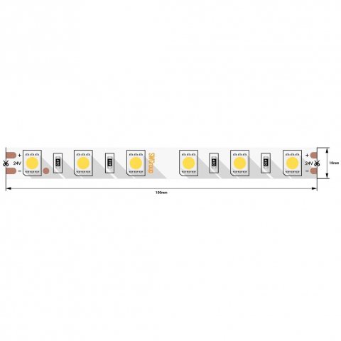 Светодиодная лента SWG 14,4W/m 60LED/m 5050SMD холодный белый 5M 006319