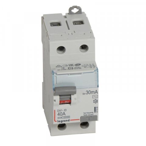 Выключатель дифференциального тока Legrand DX3 2П 40А 30мА AC 411505