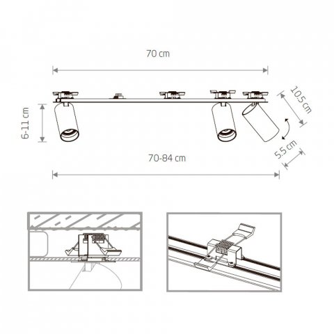 Встраиваемый спот Nowodvorski Mono Surface 7835