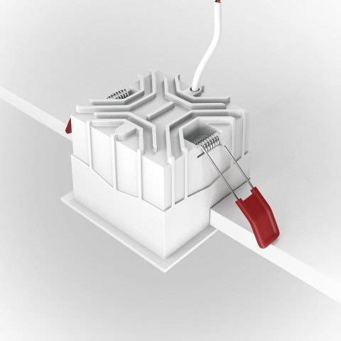 Встраиваемый светильник Maytoni Alfa LED DL043-01-15W3K-D-SQ-W