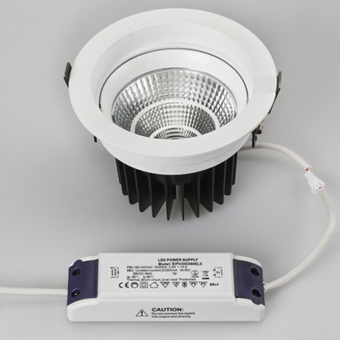 Встраиваемый светодиодный светильник Arlight LTD-140WH 25W Warm White 032618
