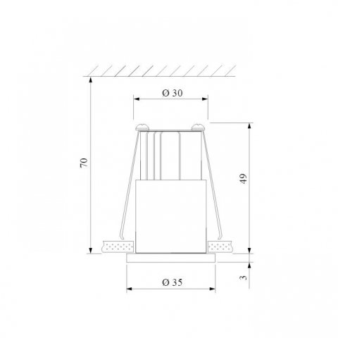 Встраиваемый светодиодный светильник Elektrostandard 15269/LED белый/сатин никель a056020